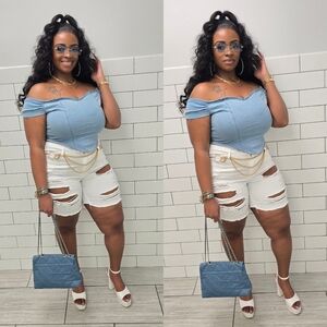 SHEIN Denim Top